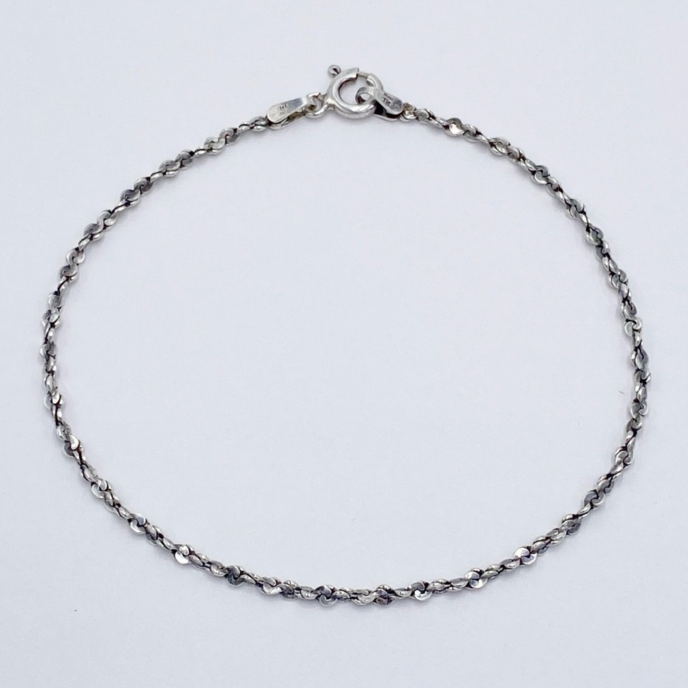 Milor 925 Italy Sterling Silver Rope Style Bracelet